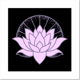 Lotus Flower Purple Lavender Posters and Art